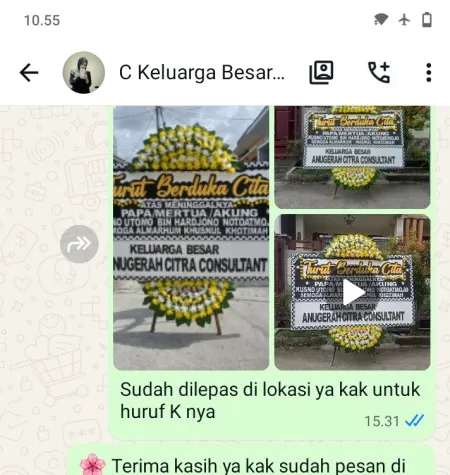 Pengiriman Papan Bunga Duka Rumah Duka Rspi Sulianti Saroso
