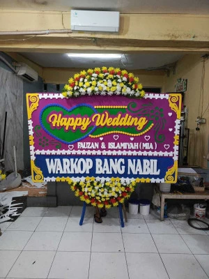Papan Bunga di Rumah Duka Rspi Sulianti Saroso