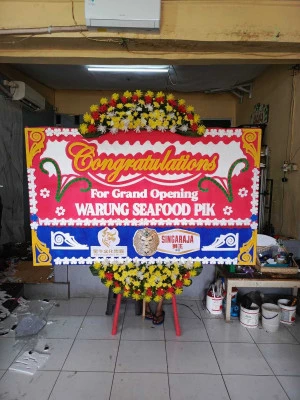 Papan Bunga di Rumah Duka Rspi Sulianti Saroso